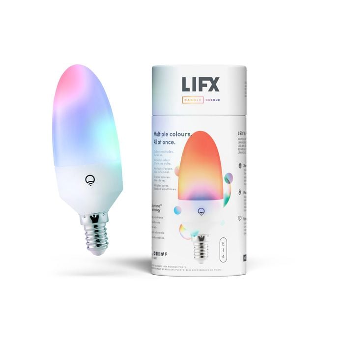 LIFX Smart Light Globe Candle Colour E14