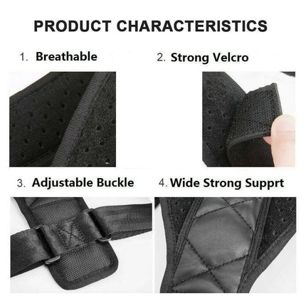 Posture Clavicle Support Corrector Back Straight Shoulders Brace Strap Correct