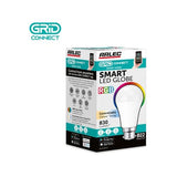 Arlec Grid Connect Smart B22 LED 830lm RGB CCT Colour Mode 10W Globe