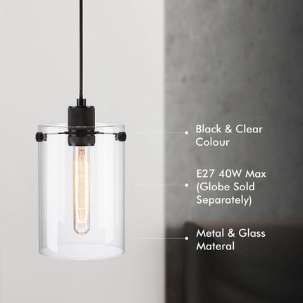 Verve Design 240V Mirian Glass Light Pendant