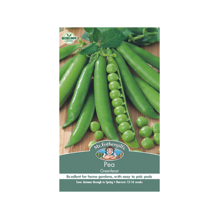 Mr Fothergill's Greenfeast Pea Vegetable Seeds