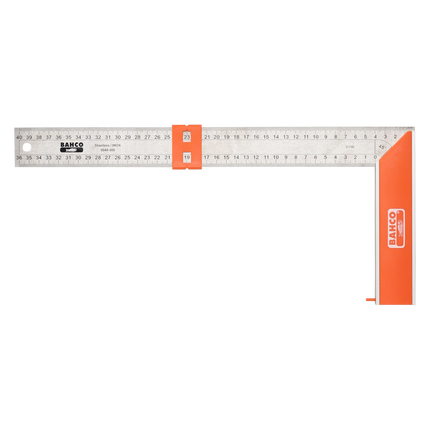 Carpenter Square with Stainless Steel Blade and Sliding Marker 400 mm