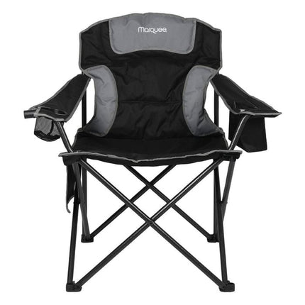 Marquee 130kg Black King Camping Chair