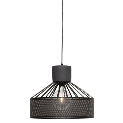 Brilliant Lighting Slater Mesh Concrete Pendant Black