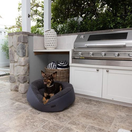 Baxter Bone Large Charcoal All In One Donut Pet Bed