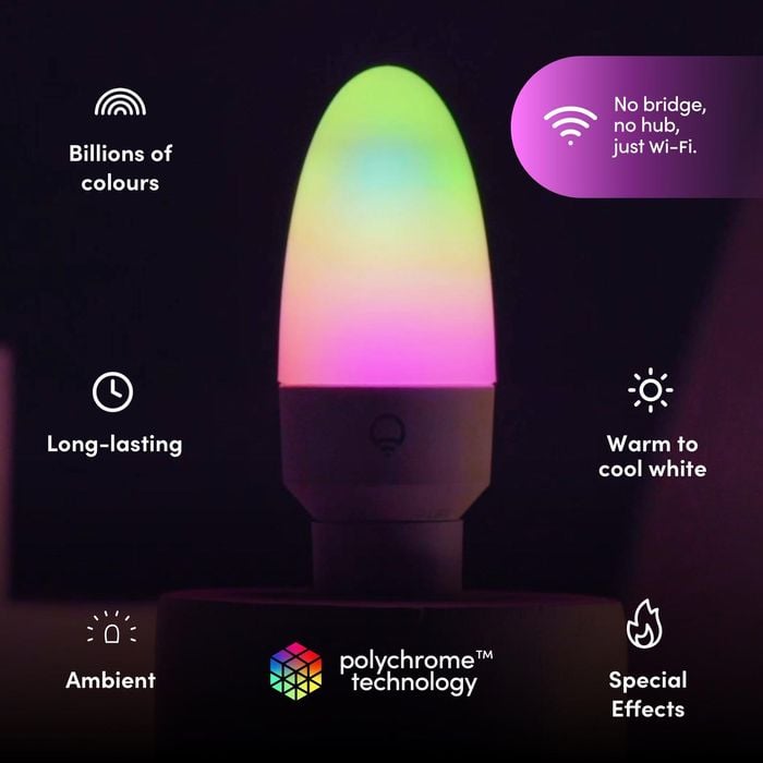 LIFX Smart Light Globe Candle Colour E14