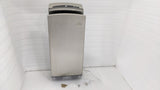 Dolphy 1650W silver jet hand dryer, front view with wall plate and fixings