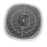Top of the Dolphy desktop air purifier showing the touch control panel and outlet grille