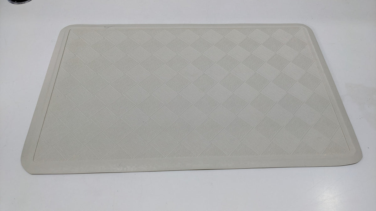 Dolphy non-slip rubber bath mat laid flat, showing the textured diamond pattern