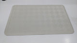 Dolphy non-slip rubber bath mat laid flat, showing the textured diamond pattern