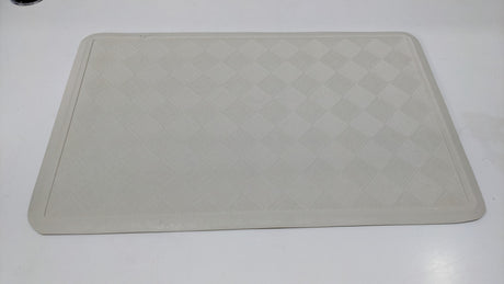 Dolphy non-slip rubber bath mat laid flat, showing the textured diamond pattern