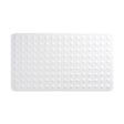 Dolphy white non-slip rubber bath mat from above, showing the raised textured bumps