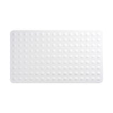 Dolphy white non-slip rubber bath mat from above, showing the raised textured bumps