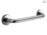 Dolphy 300 mm polished stainless steel straight grab rail, angled view