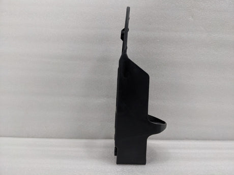 Dolphy black iron holder side profile showing its slim wall-mounted depth