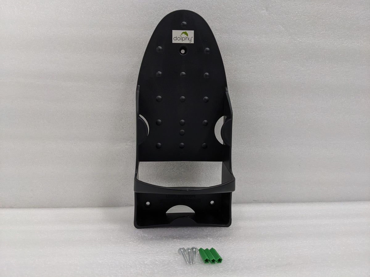 Dolphy black heat-resistant iron and board holder with screws and wall plugs