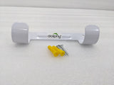 Dolphy white ironing board holder with its screws and wall plugs