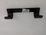 Dolphy black metal wall-mount ironing board holder, front view