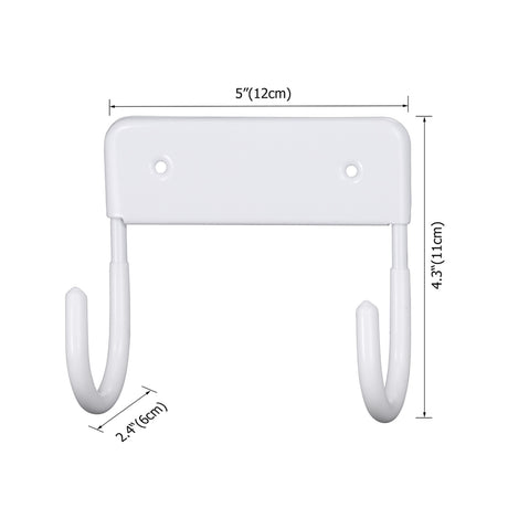 Dolphy white ironing board hanger dimensions: 12 cm wide, 11 cm high, 6 cm deep hooks