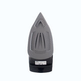 Dolphy black steam iron soleplate with steam holes, seen from below