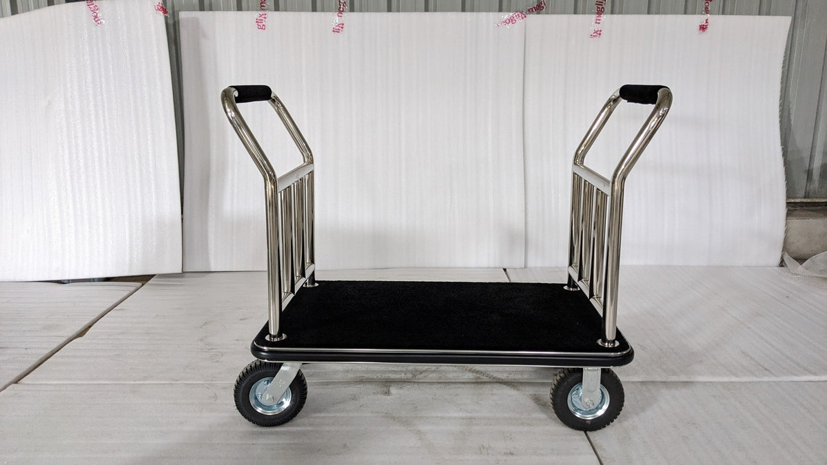 Dolphy platform luggage trolley, side view