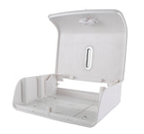 Dolphy white plaza ultraslim towel dispenser with the front cover opened