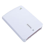 Dolphy white jumbo plaza ultraslim towel dispenser, angled view