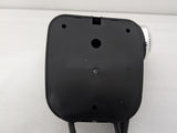 Back of the Dolphy black hair dryer wall holder showing the mounting holes