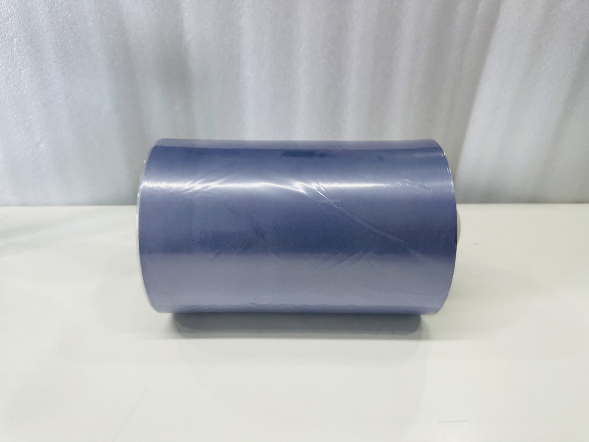 PVC shoe cover film roll, side view