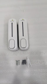 Dolphy white double soap dispenser with its screws and wall plugs