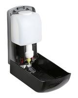 Dolphy 1000ml foam dispenser opened, showing the refill bottle and foam pump