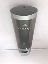 Dolphy 200ml wall-mounted soap dispenser from above, showing the refill lid