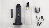 Dolphy 300ml soap dispenser parts: frosted bottle, bracket, clip and fixings