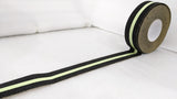 Roll of Dolphy black anti-skid tape with a glow-in-the-dark stripe, length unrolled