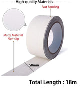 Dolphy clear anti-skid tape: 50 mm wide, 18 m total length, matte non-slip surface