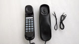 Dolphy black slimline telephone handset and base with two telephone line cords