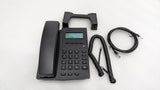 Dolphy corded telephone with stand, coiled handset cord and network cable