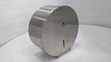 Dolphy brushed stainless steel jumbo toilet roll dispenser, angled real photo