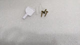 Key, screws and wall plugs supplied with the Dolphy jumbo toilet roll dispenser