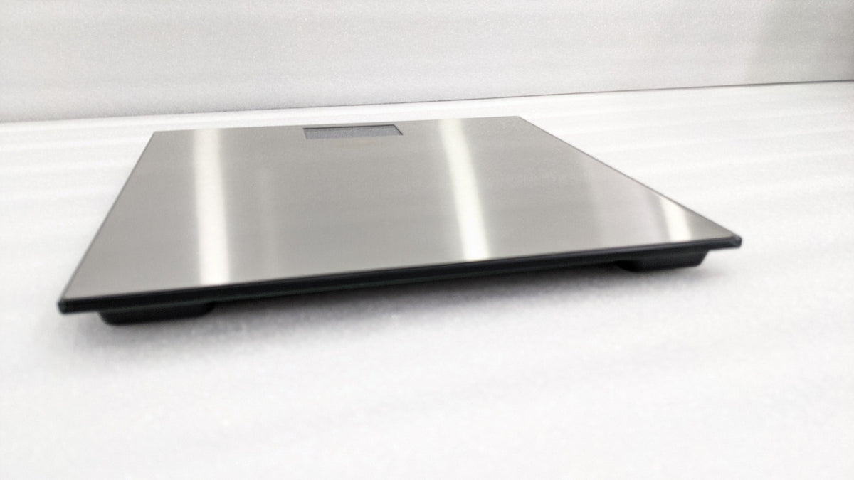 Dolphy slim digital bathroom scale side view showing its thin profile