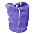 Dolphy Linen ripstop polyester drawstring laundry bag in purple