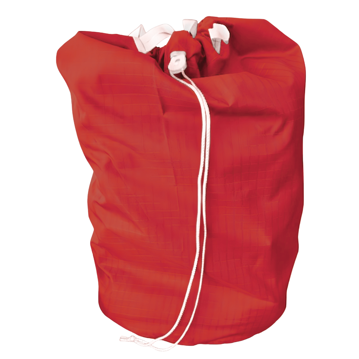 Dolphy Linen ripstop polyester drawstring laundry bag in red