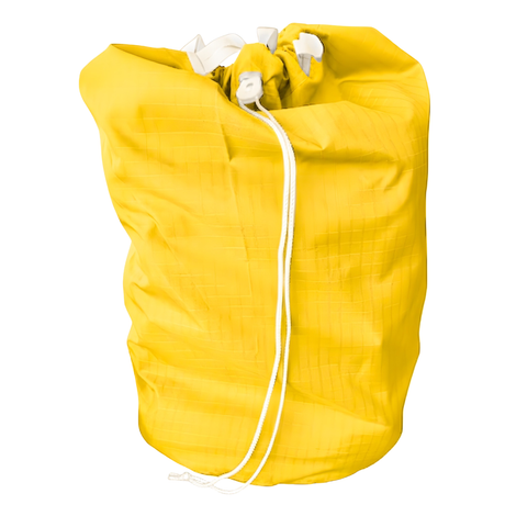 Dolphy Linen ripstop polyester drawstring laundry bag in yellow