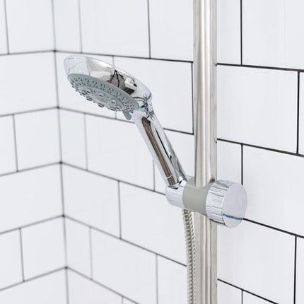 Evekare Chrome Grab Rail Shower Slider