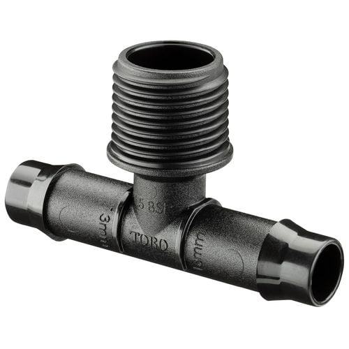 Toro 13 x 15mm Barbed Male Threaded Tee - Single