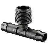 Toro 13 x 15mm Barbed Male Threaded Tee - Single
