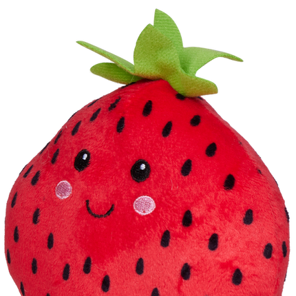 Happy Tails Plush Strawberry With Rope