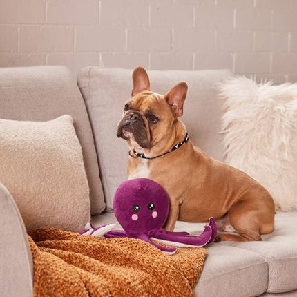 Happy Tails Purple Plush Octopus Toy