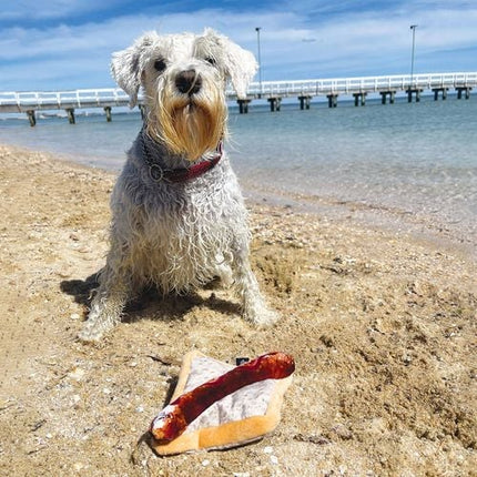 Baxter Bone Sausage In Bread Pet Toy