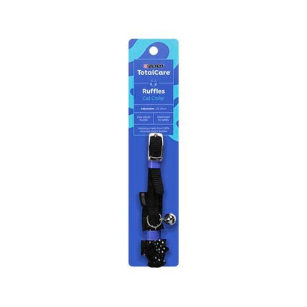 Purina Black Total Care Ruffles Fashion Cat Collar